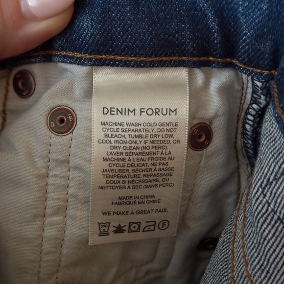NWT Aritzia The Denim Forum Yoko High Rise Slim Jean 23 - Picture 9 of 10